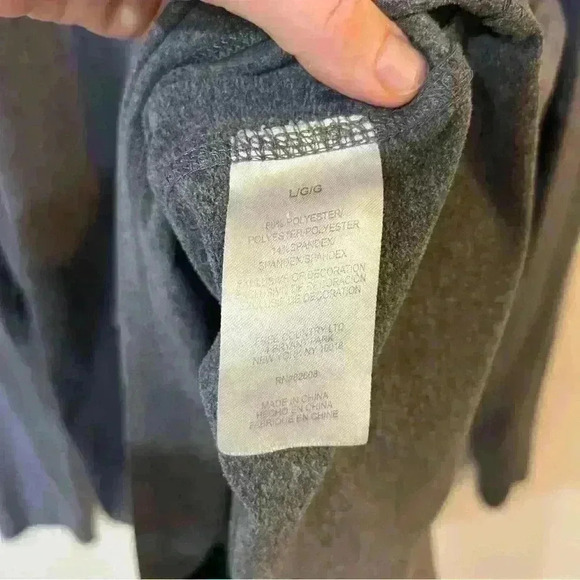 Free County Long Sleeve Grey Thermal Shirt Men’s Size Large - Picture 2 of 4